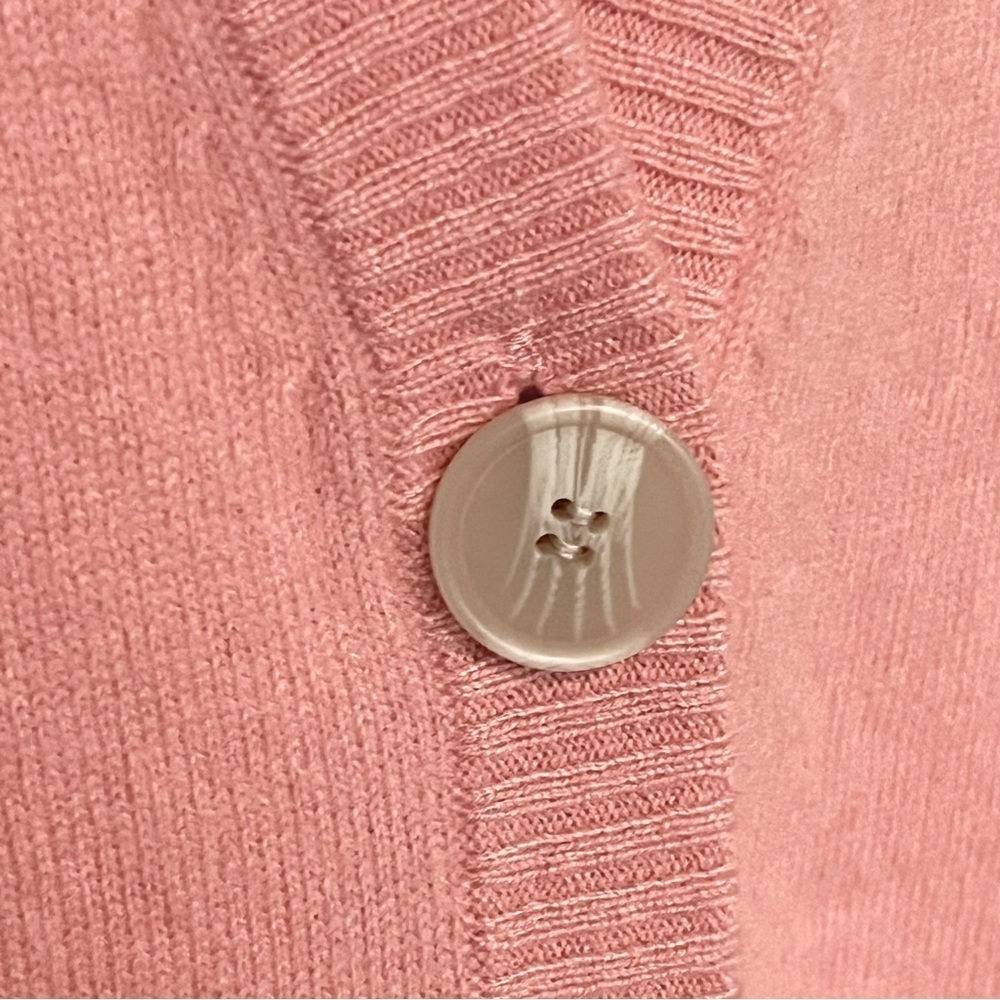 Naadam 100% Cashmere Pink Button Front Sweater Vest Small - Picture 9 of 13